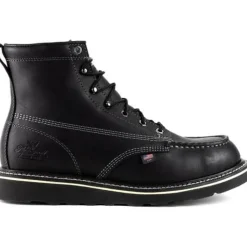 Thorogood Men's American Heritage Midnight 6" Soft Toe USA Made Wedge Work Boot - 814-6206