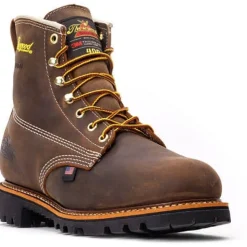Thorogood Men's American Heritage 6" Waterproof Work Boot -Brown- 814-4514