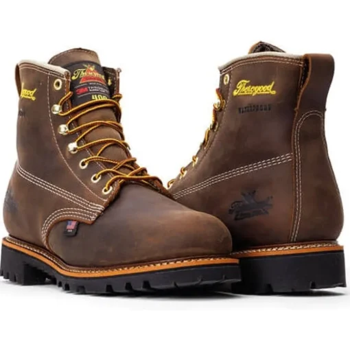 Thorogood Men's American Heritage 6" Waterproof Work Boot -Brown- 814-4514