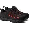 Thorogood Men's Crosstrex Series Oxford CT Hiker Work Shoe -Black/Red- 804-6001