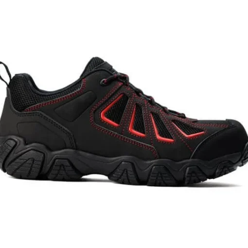 Thorogood Men's Crosstrex Series Oxford CT Hiker Work Shoe -Black/Red- 804-6001