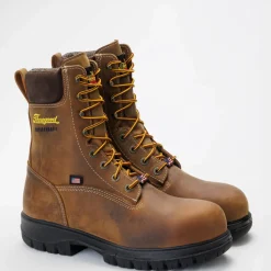 Thorogood Men's Genesis Series 8" Round Toe WP Work Boot -Chestnut- 804-4249