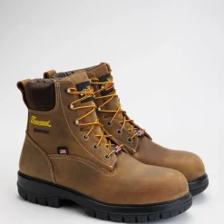 Thorogood Men's Genesis Series 6" Safety Toe WP Work Boot -Chestnut- 804-4149