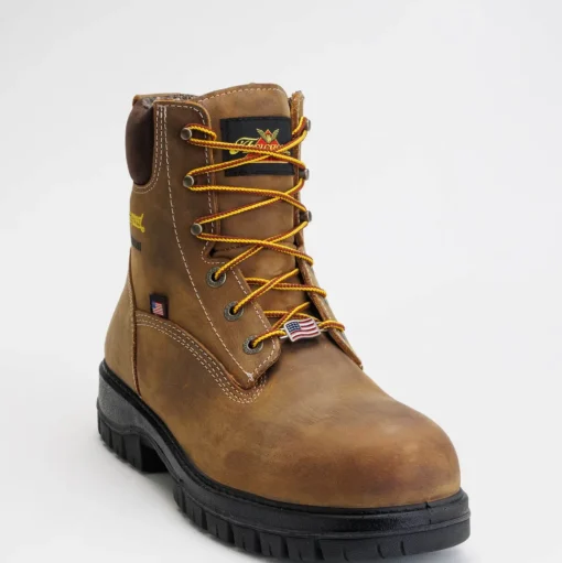 Thorogood Men's Genesis Series 6" Safety Toe WP Work Boot -Chestnut- 804-4149