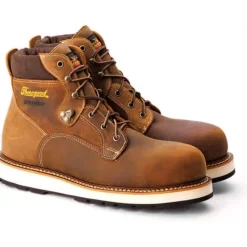 Thorogood Men's Iron River Series 6" CT Waterproof Work Boot -Brown- 804-4146