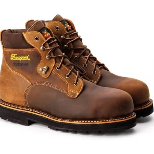 Thorogood Men's Iron River Series 6" Comp Toe Waterproof Work Boot -Brown- 804-4144