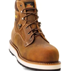 Thorogood Men's Iron River Series 6" CT Waterproof Work Boot -Brown- 804-4146