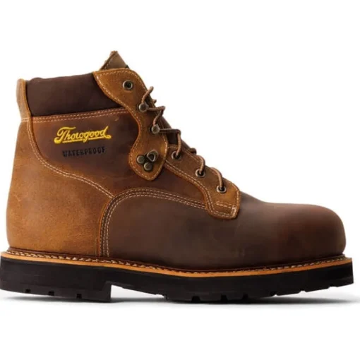 Thorogood Men's Iron River Series 6" Comp Toe Waterproof Work Boot -Brown- 804-4144