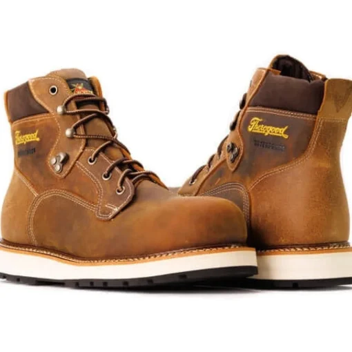 Thorogood Men's Iron River Series 6" CT Waterproof Work Boot -Brown- 804-4146