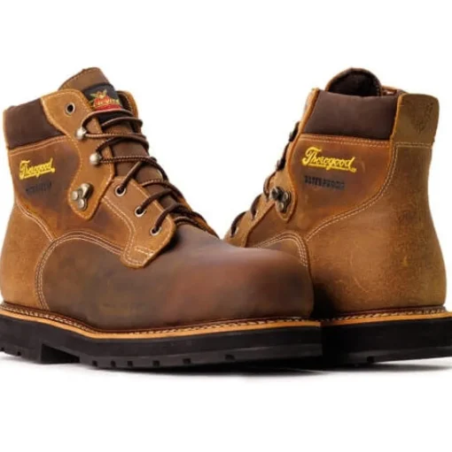Thorogood Men's Iron River Series 6" Comp Toe Waterproof Work Boot -Brown- 804-4144
