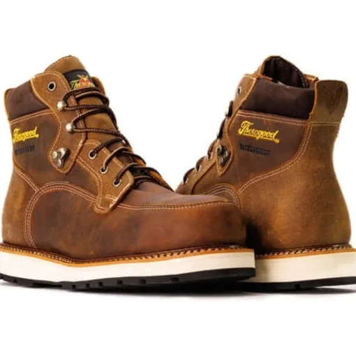 Thorogood Men's Iron River Series 6" ST Waterproof Work Boot -Brown- 804-4145