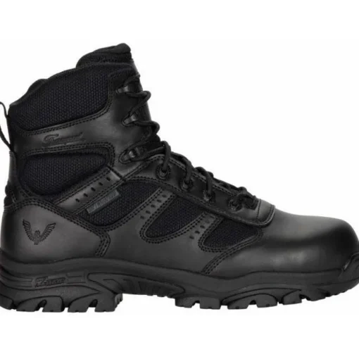 Thorogood Men's The Deuce 6" WP Side Zip Duty Boot - Black - 834-6218