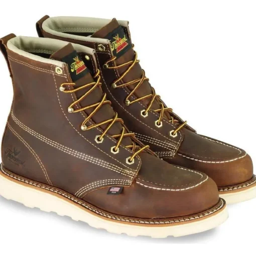 Thorogood Men's USA Made Amer. Heritage 6" Moc Toe Wedge Work Boot 814-4203