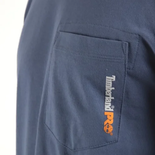 Timberland Pro Men's Base Plate Blended Long Sleeve T-Shirt - Vintage Indigo - TB0A1HVN432