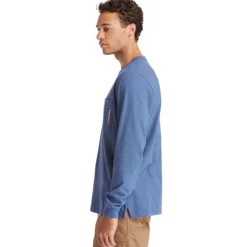 Timberland Pro Men's Base Plate Blended Long Sleeve T-Shirt - Vintage Indigo - TB0A1HVN432
