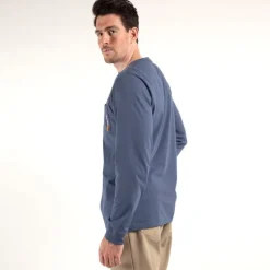 Timberland Pro Men's Base Plate Blended Long Sleeve T-Shirt - Vintage Indigo - TB0A1HVN432