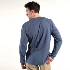 Timberland Pro Men's Base Plate Blended Long Sleeve T-Shirt - Vintage Indigo - TB0A1HVN432