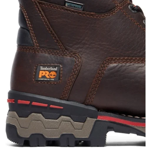 Timberland Pro Men's BoonDock 8" Comp Toe WP Work Boot -Brown- TB1A128P214