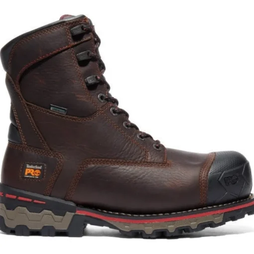 Timberland Pro Men's BoonDock 8" Comp Toe WP Work Boot -Brown- TB1A128P214