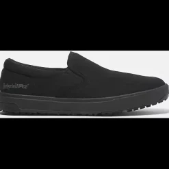 Timberland Pro Men's Burbank ST Slip On Work Shoe -Black- TB0A619Y001