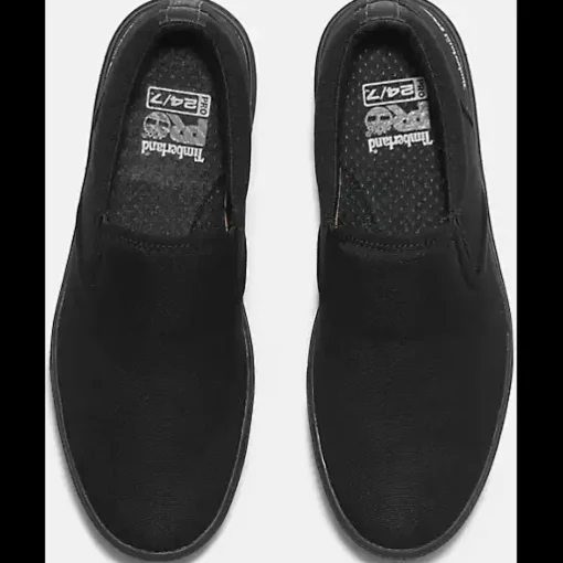 Timberland Pro Men's Burbank ST Slip On Work Shoe -Black- TB0A619Y001