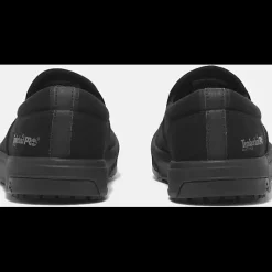 Timberland Pro Men's Burbank ST Slip On Work Shoe -Black- TB0A619Y001