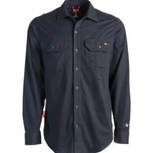 Timberland Pro Men's Flame Resistant Cotton Core Button Work Shirt - Black - TB0A236V001