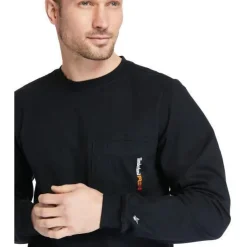 Timberland Pro Men's Flame Resistant Pocket Work T-Shirt - Black- TB0A23PF001