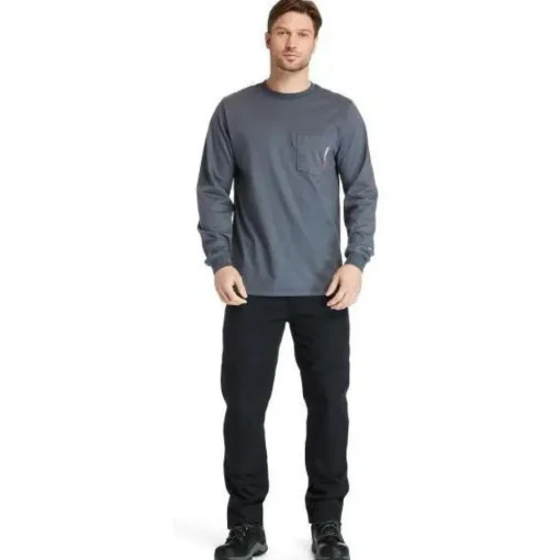 Timberland Pro Men's Flame Resistant Pocket Work T-Shirt - Charcoal - TB0A23PF003