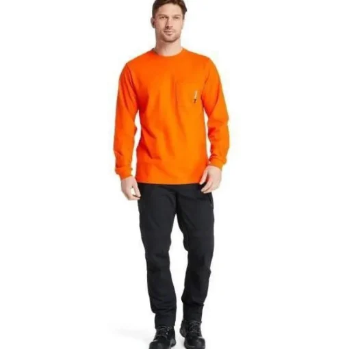 Timberland Pro Men's Flame Resistant Pocket Work T-Shirt - Orange - TB0A23PFY86