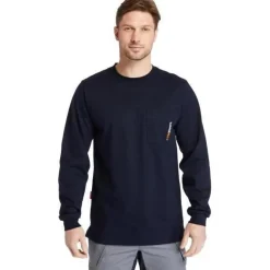Timberland Pro Men's Flame Resistant Pocket Work T-Shirt - Navy - TB0A23PF410