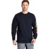 Timberland Pro Men's FR Cotton Core LS W/ Logo Work T-Shirt - Navy - TB0A1V8D410