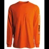 Timberland Pro Men's FR Cotton Core LS W/ Logo Work T-Shirt - Orange - TB0A1V8DY86