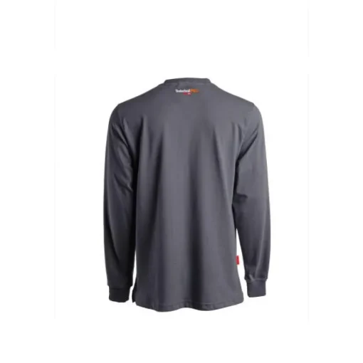 Timberland Pro Men's FR Cotton Core LS W/ Logo Work T-Shirt - Charcoal - TB0A1V8D003