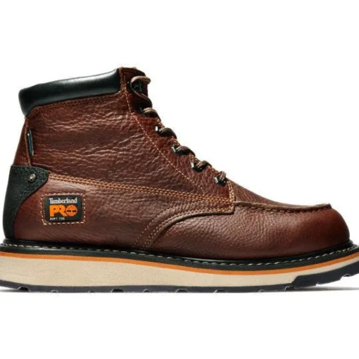 Timberland Pro Men's Gridworks 6" Soft Toe WP Work Boot- Brown- TB1A1KRQ214