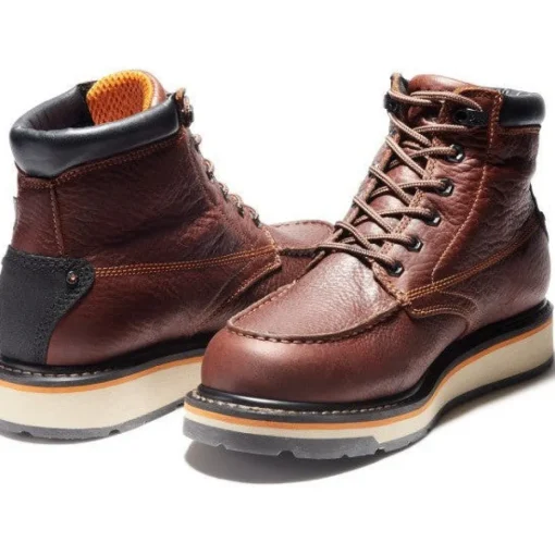 Timberland Pro Men's Gridworks 6" Soft Toe WP Work Boot- Brown- TB1A1KRQ214
