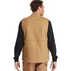 Timberland Pro Men's Gritman Lined Work Vest - Dark Wheat - TB0A1VBFD02