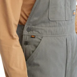 Timberland Pro Men's Gritman 100G Insulated Bib - Pewter - TB0A55RT060