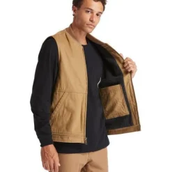 Timberland Pro Men's Gritman Lined Work Vest - Dark Wheat - TB0A1VBFD02
