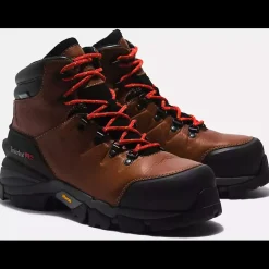 Timberland Pro Men's Heritage 6" Comp Toe WP Work Boot -Brown- TB0A5N4J214