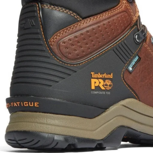 Timberland Pro Men's Hypercharge 6" Comp Toe WP Work Boot- Brown- TB1A1Q54214