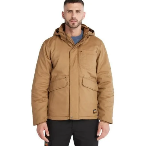 Timberland Pro Men's Ironhide 100G Insulated Hooded Jacket -Wheat- TB0A237TD02