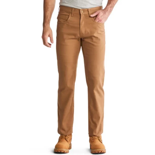 Timberland Pro Men's Ironhide Straight Fit Canvas Work Pants - Dark Wheat - TB0A1VA9D02