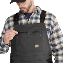 Timberland Pro Men's Ironhide Original Fit Flex Bib -Black- TB0A55RS015