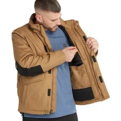 Timberland Pro Men's Ironhide 100G Insulated Hooded Jacket -Wheat- TB0A237TD02