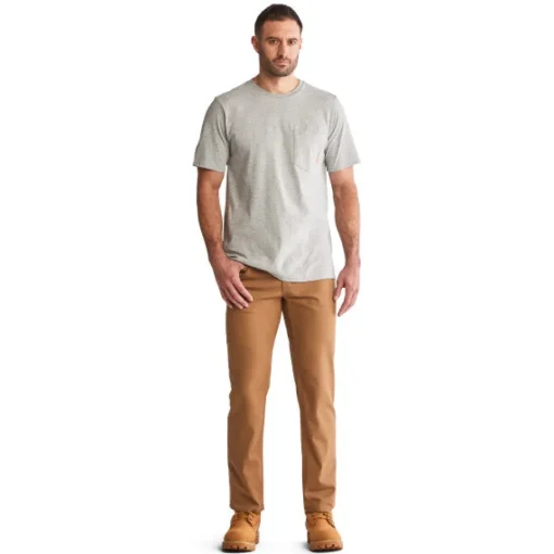 Timberland Pro Men's Ironhide Straight Fit Canvas Work Pants - Dark Wheat - TB0A1VA9D02