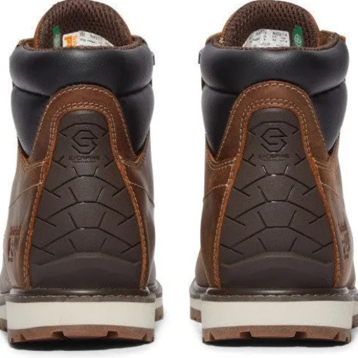 Timberland Pro Men's Irvine 6" Soft Toe Wedge Work Boot- Brown- TB1A42TY214