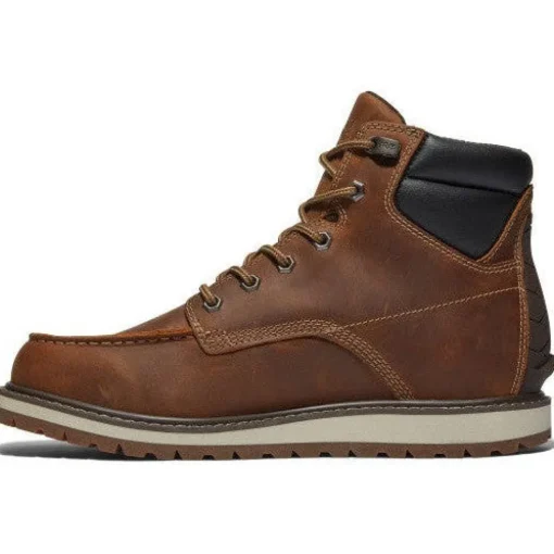 Timberland Pro Men's Irvine 6" Soft Toe Wedge Work Boot- Brown- TB1A42TY214
