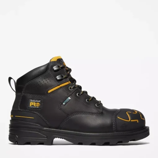 Timberland Pro Men's Magnitude 6" WP Comp Toe Work Boot -Black- TB0A451G001
