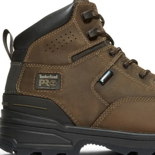 Timberland Pro Men's Magnitude 6" Comp Toe WP Work Boot- Coffee- TB1A5QFJ214